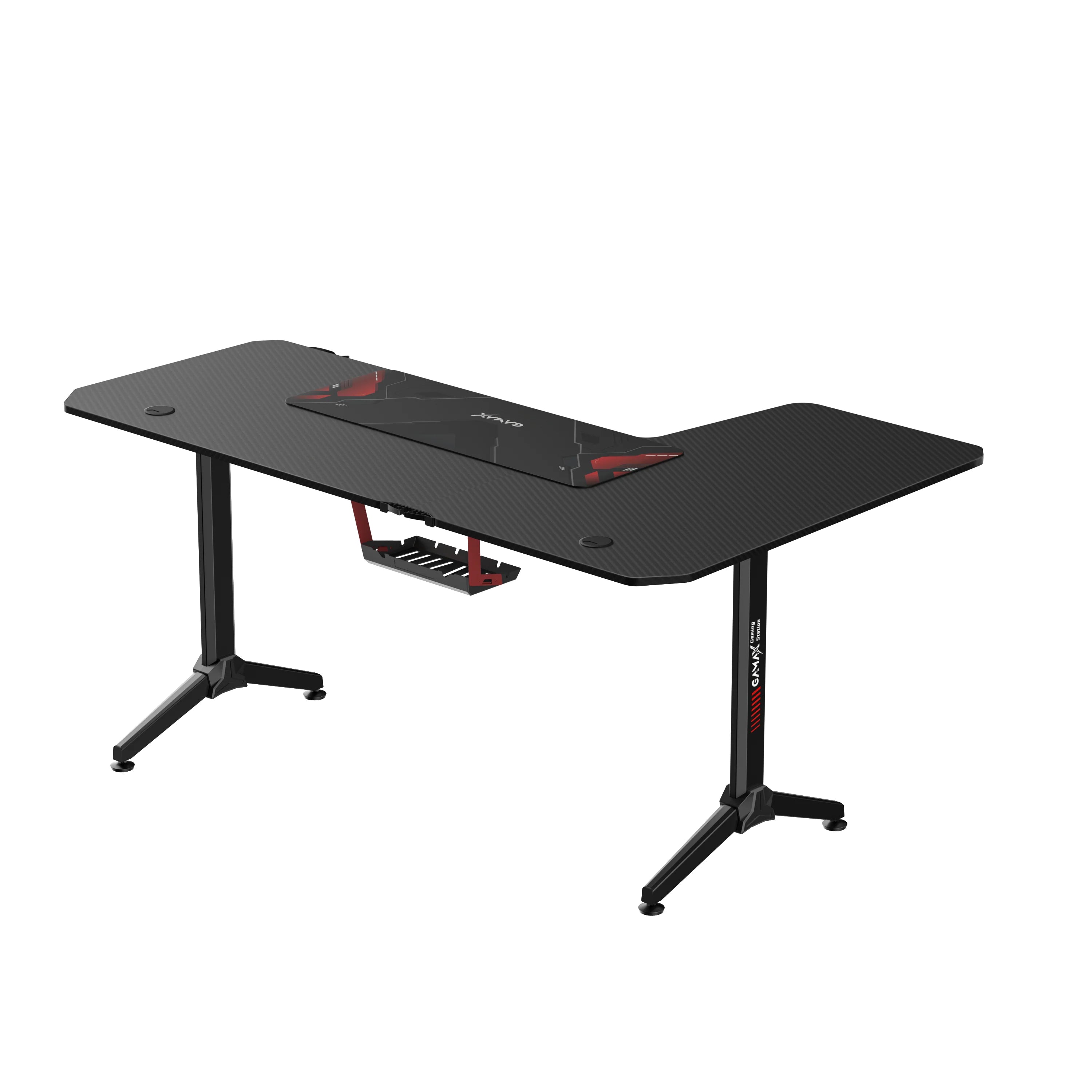 Gamax -R Gaming Table (L-Shaped) 160*100*75cm - Left ( Installation not included )
