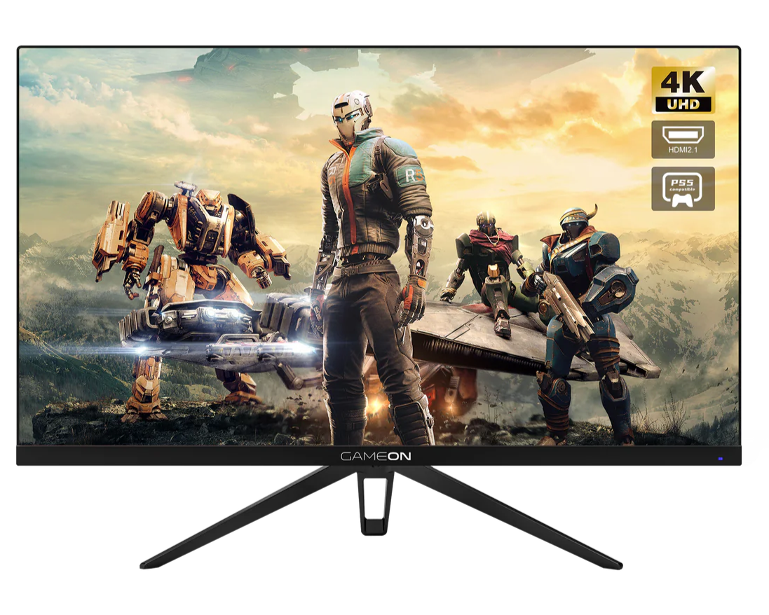 شاشة ألعاب GAMEON مقاس 28 بوصة فائقة الدقة، 144 هرتز، 1 مللي ثانية، 4K IPS، متوافقة مع HDMI 2.1، شاشة ألعاب