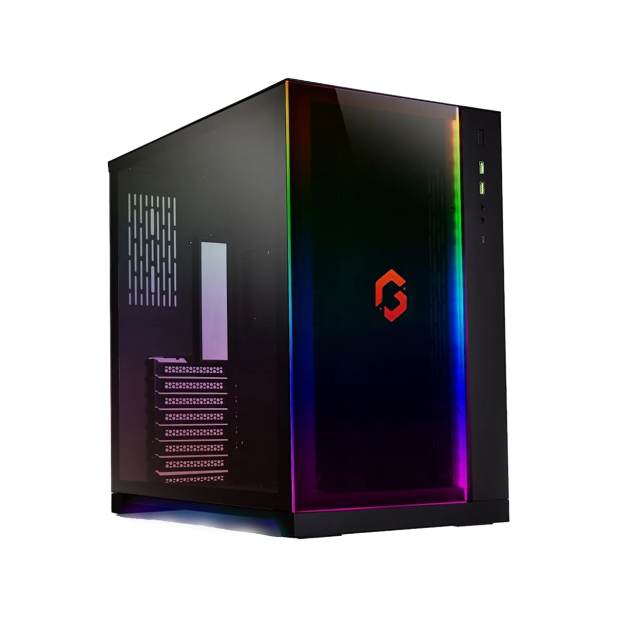 حافظة GAMEON LIAN LI Edition Dynamic Mid Tower - باللون الأسود
