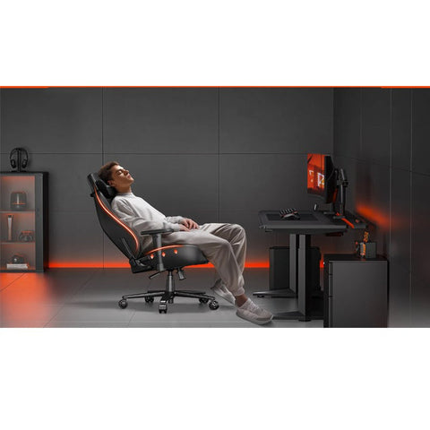 Andaseat Novis Gaming Chair, PVC, Large - Black