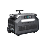 Powerology 600000mAh Solar Portable Generator - 2400W, 4 AC Sockets