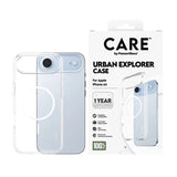 Care by PanzerGlass Flagship Case Transparent Urban Explorer w. White MagSafe iPhone 17, 17 Air, 17 Pro, 17 Pro Max