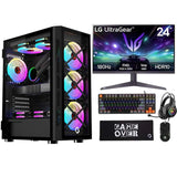 i5 Gaming PC, i5-12400F, RTX 5050 8GB, Windows 11 Pro with Gaming Monitor and 4in1 Gaming Kit