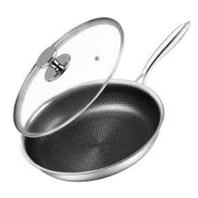 OSFE Fry Pan With Wide Side Glass Lid - 28 cm