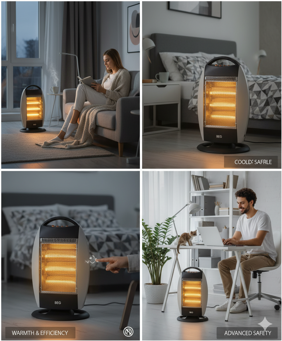 BEG B23HH120Y4S Halogen Heater - 1200W