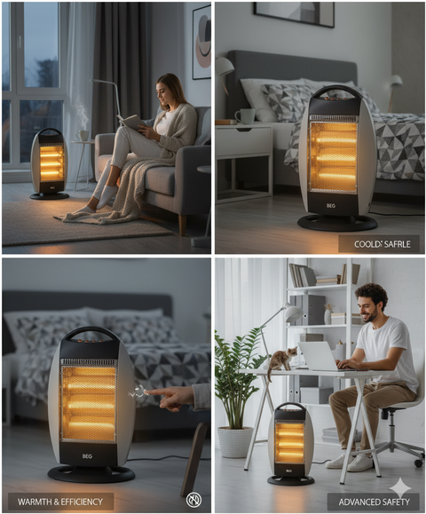 BEG B23HH120Y4S Halogen Heater - 1200W