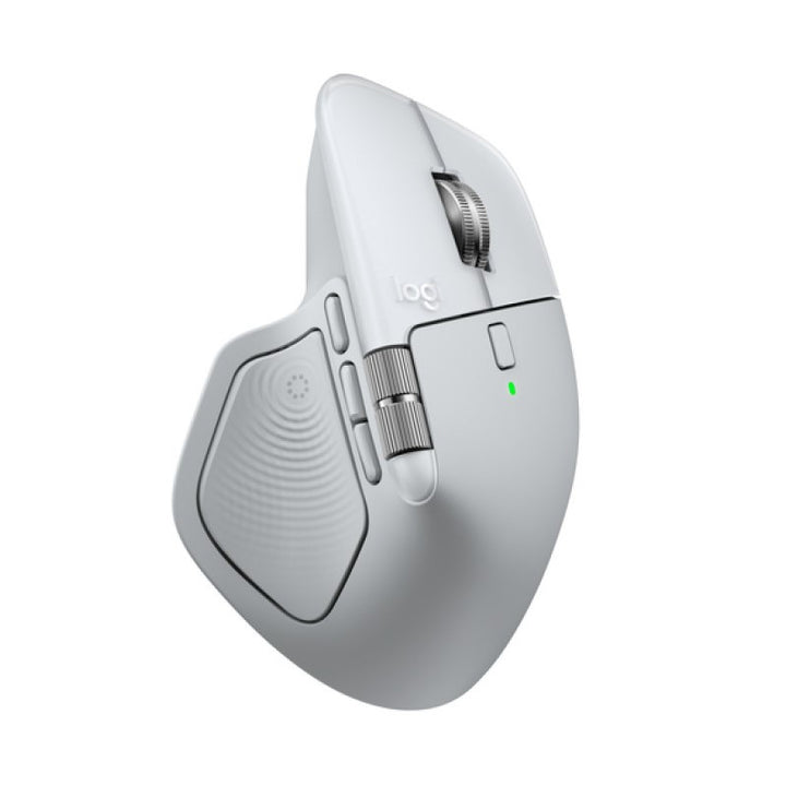 ماوس Logitech MX Master 4 لاسلكي متقدم للماك بلوتوث – أبيض/فضي