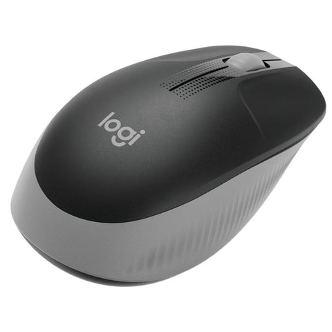 ماوس Logitech M190 لاسلكي بالحجم الكامل للاستخدام اليومي – رمادي متوسط (Mid Grey)