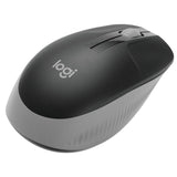 ماوس Logitech M190 لاسلكي بالحجم الكامل للاستخدام اليومي – رمادي متوسط (Mid Grey)