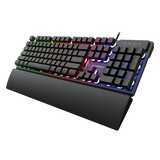 Rampage FORTUNA KM-RX7 Keyboard and Mouse Combo - US Layout USB 6400 DPI - Black
