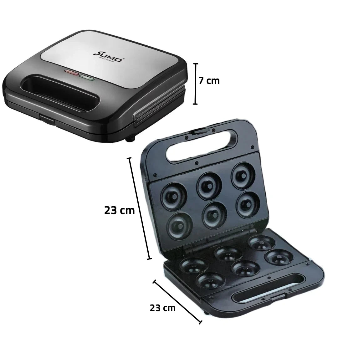 Sumo, Electric Donut Maker 800W with 6 Molds and Indicator Lights – SM-7213