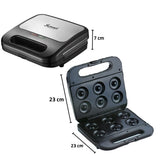 Sumo, Electric Donut Maker 800W with 6 Molds and Indicator Lights – SM-7213