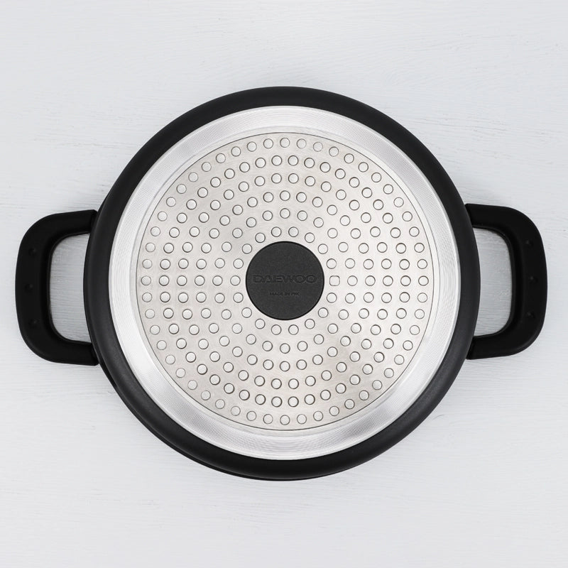 Daewoo 32cm Granite Casserole Pot with Lid - DASAG32 (2-Year Warranty)