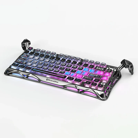 GravaStar Mercury K1 Pro 75% Wireless Mechanical Gaming Keyboard - Cyberpunk Special  Edition