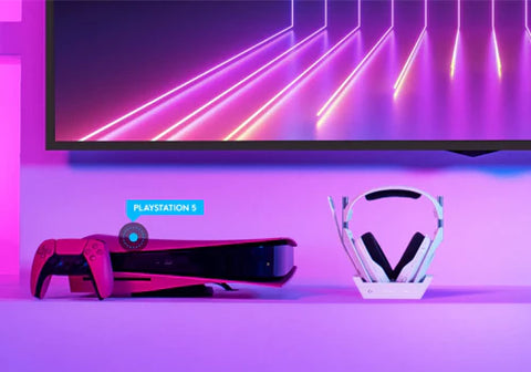 Logitech, Astro A50 X LIGHTSPEED Wireless Gaming Headset + Base Station, PRO-G GRAPHENE, PLAYSYNC, Xbox Series X|S + PS5 + PC/mac - White