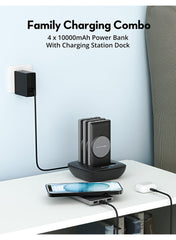RAVPOWER 4 x 10000mAh Magpower Power Bank with Station - PB251
