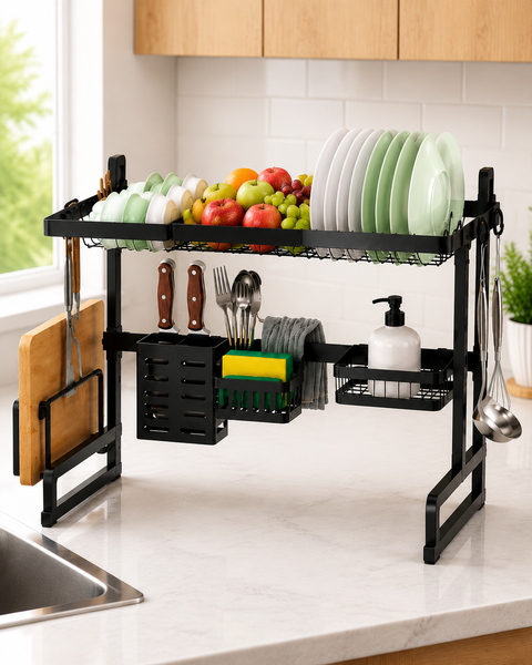 85CM Multifunctional Over Sink Dish Drying Rack