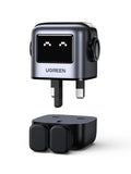 UGREEN Nexode RG 65W 3-Port GaN Fast Charger UK Grey CD361
