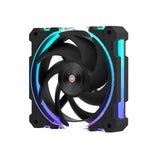 Alseye W12 Plus High Air Pressure Case Fan, Black, with ARGB Sync
