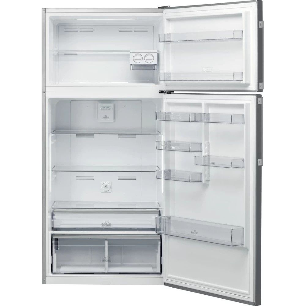 أريستون، ثلاجة TMF بسعة 29 قدم مكعب 800 لتر، فريزر ثلاجة بدون تجمد مع تحكم رقمي – إينوكس