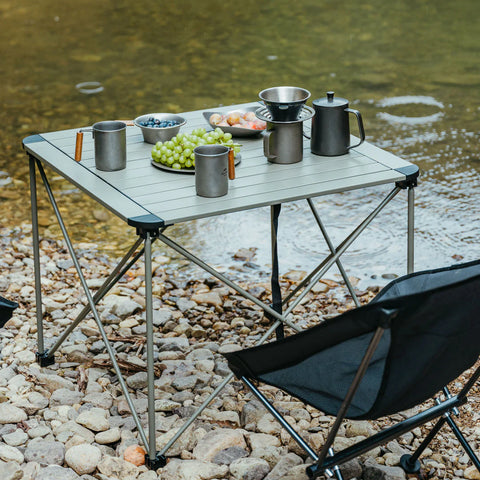 Naturehike Yamami L03 Casual Folding Table - Grey (Large) (69.5*69.5*56)