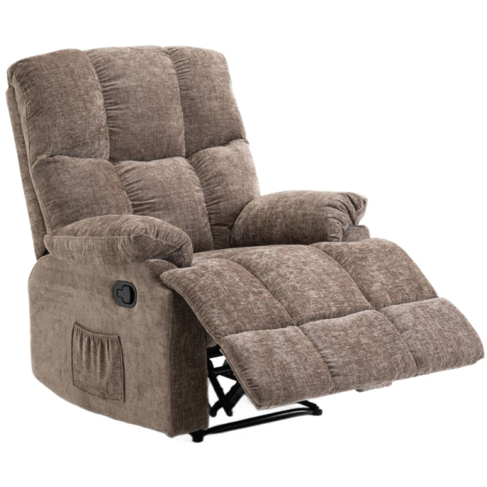 Lounge Recliner Sofa – Chenille Fabric (88 x 94 x 103 cm)