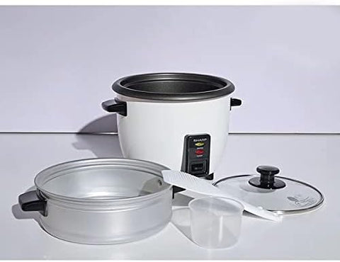 SHARP 1.8L Rice Cooker with Steamer & Coated Inner Pot