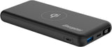 Energizer QE10008PQ_BK, 10000 mAh Wireless Fast Charging Power Bank - Black