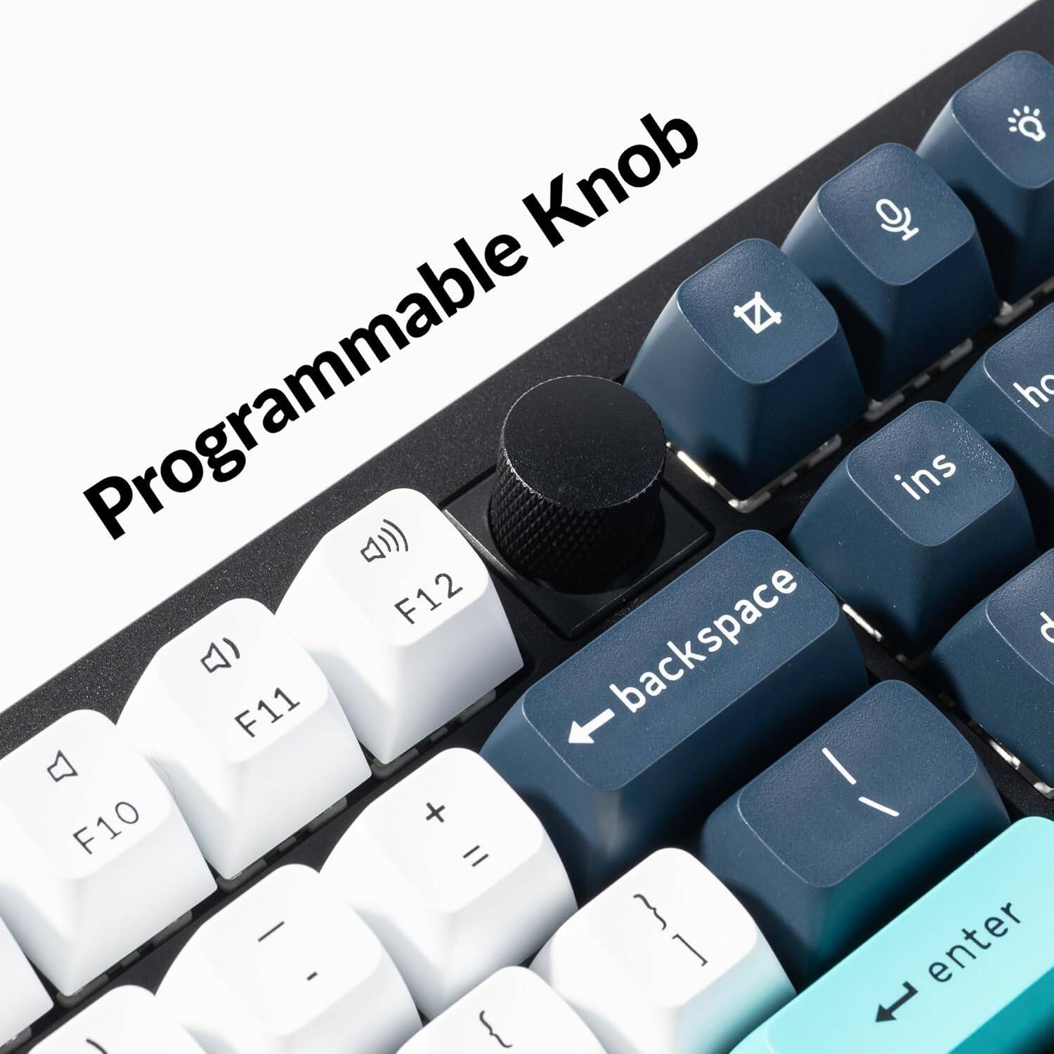 Keychron, Q6 Max QMK/VIA Wireless Custom Mechanical Keyboard - Carbon Black (English/Arabic Layout)
