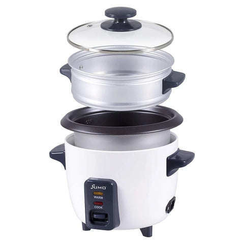 Sumo, Electric Rice Cooker 1L 400W with Non-Stick Bowl and Glass Lid – SX-100