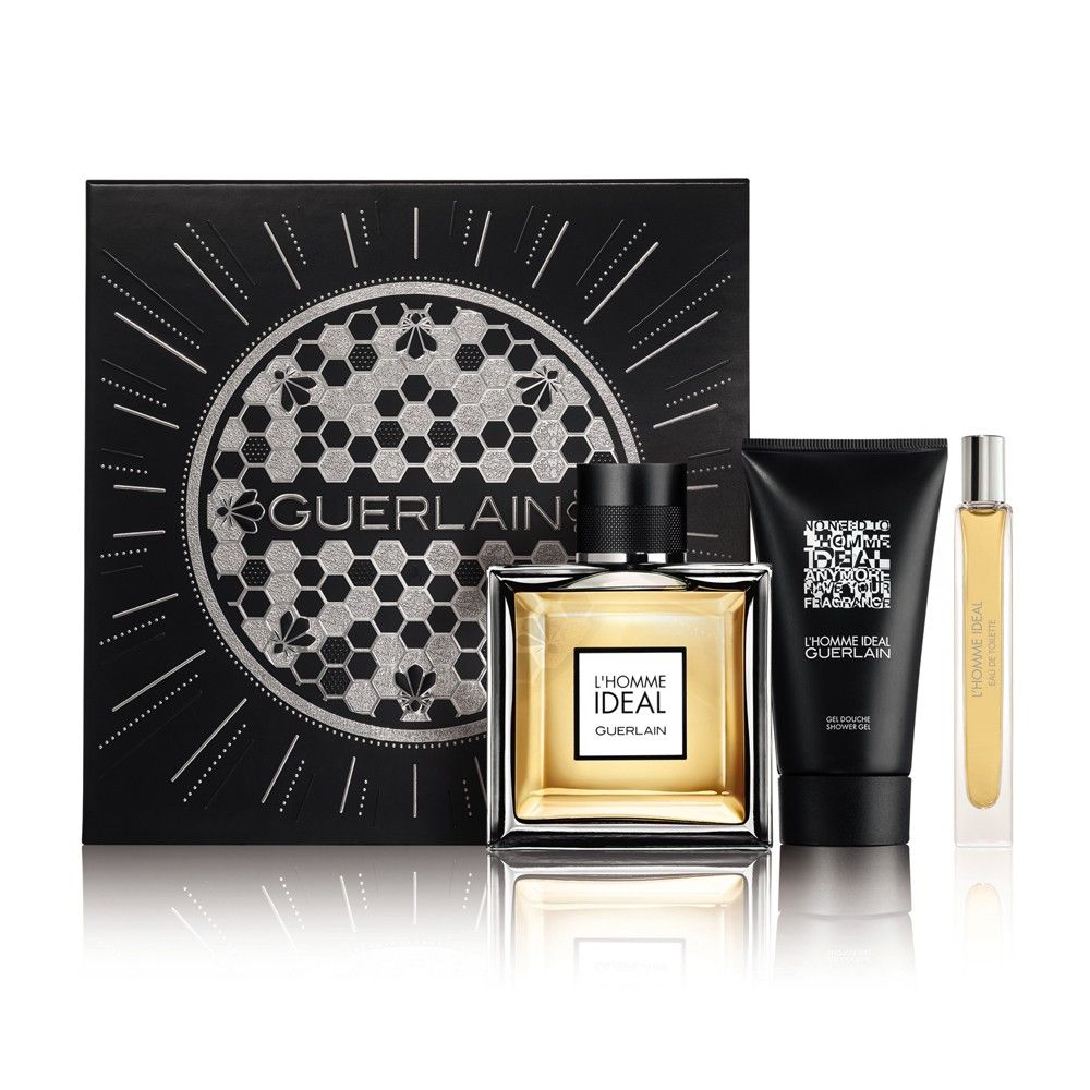 Guerlain L’Homme Ideal EDT Gift Set (100 ml Perfume + 10 ml Travel Spray + 75 ml Shower Gel)