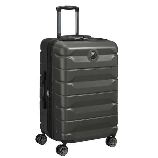 Delsey Air Armour 68Cm 4 Double Wheel Exp Check Introlley Case - Black