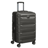 Delsey Air Armour 68Cm 4 Double Wheel Exp Check Introlley Case - Black