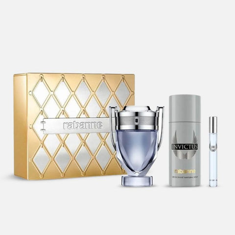 Paco Rabanne - Invictus Eau de Toilette Set for Men - 3pcs
