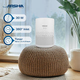 Arshia AP160-3394, Air Purifier with HEPA Filter & Ionization