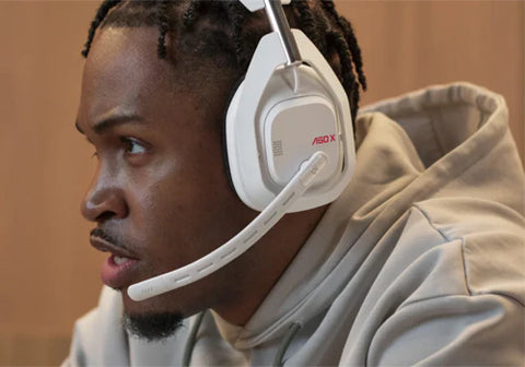 Logitech, Astro A50 X LIGHTSPEED Wireless Gaming Headset + Base Station, PRO-G GRAPHENE, PLAYSYNC, Xbox Series X|S + PS5 + PC/mac - White