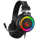 Rampage SN-R10 ALQUIST RGB Headset with USB and 3.5mm AUX - Black