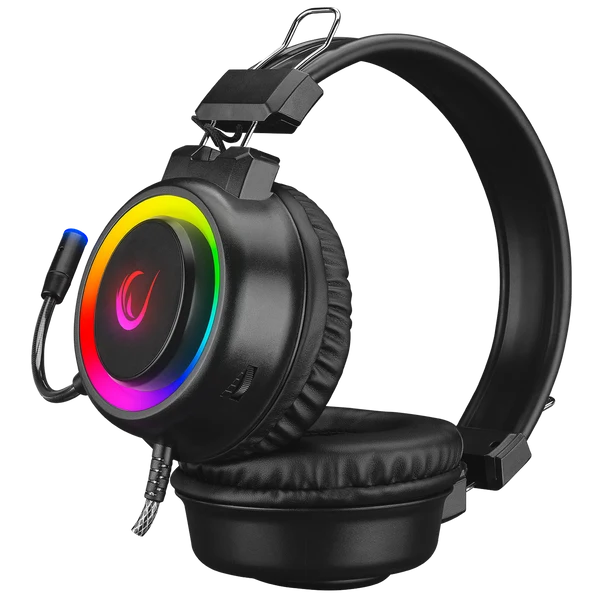 Rampage SN-R10 ALQUIST RGB Headset with USB and 3.5mm AUX - Black
