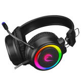 Rampage SN-R10 ALQUIST RGB Headset with USB and 3.5mm AUX - Black