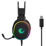 Rampage ROGUE RGB 7.1 USB Gaming Headset for PC, PS4 and PS5 - Black