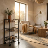 3-Tier Kitchen Organizer Cart with wheels (29 x 30 x 70 cm)