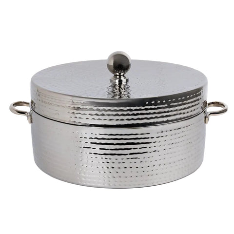 Steel Hammered Straight Hot Pot - 36cm