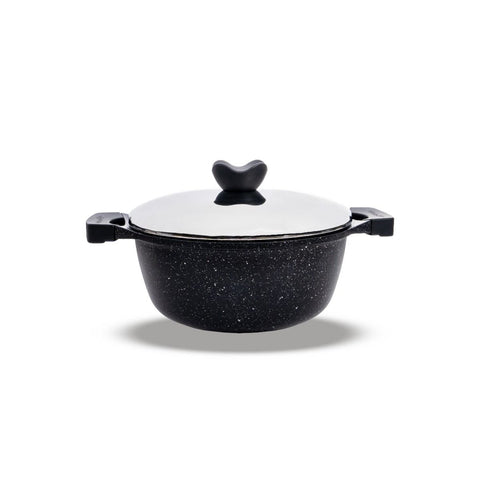 Thermo AD Granite Liliya Cookware Set 7 PCS 28-24-20 CM,26cm Frying Pan