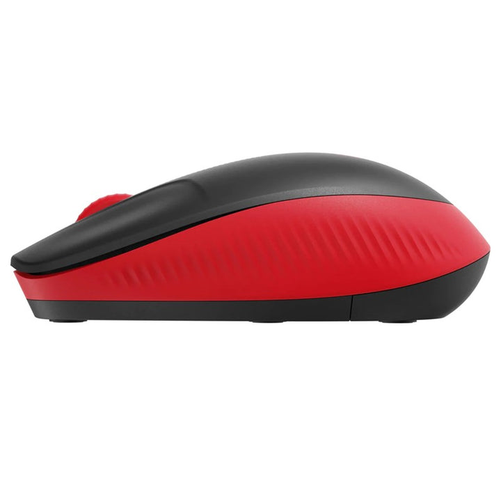 ماوس Logitech M190 لاسلكي بالحجم الكامل للاستخدام اليومي – أحمر