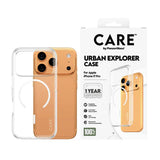 Care by PanzerGlass Flagship Case Transparent Urban Explorer w. White MagSafe iPhone 17, 17 Air, 17 Pro, 17 Pro Max