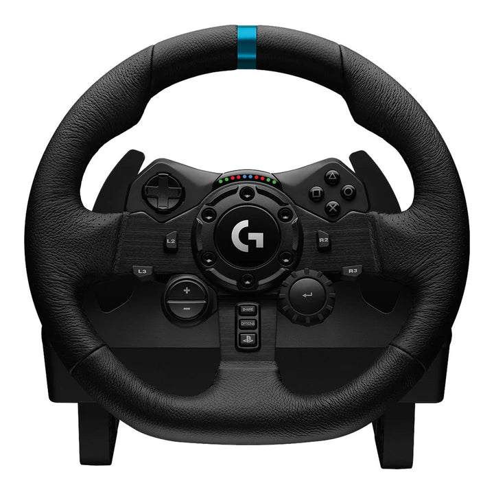 عجلة سباق Logitech G923 Driving Force لأجهزة PS5/PS4 والكمبيوتر الشخصي