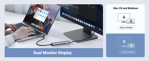 UGREEN CM417, USB-C to 4*USB 3.0+HDMI Adapter - Gray