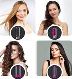 5 In 1 Hair Rotating Hair Dryer Hair Straightener Comb Curling Brush 5 interchangeable barrels