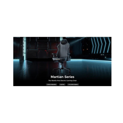 دي إكس ريسر كرسي الألعاب مارشيان سيريس كبير الحجم قابل للتعديل كهربائياً - أسود