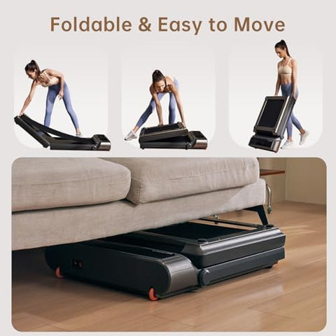 KingSmith R3 Walking Pad Foldable Treadmill with Max speed 6km/h & 1HP Brushless Motor